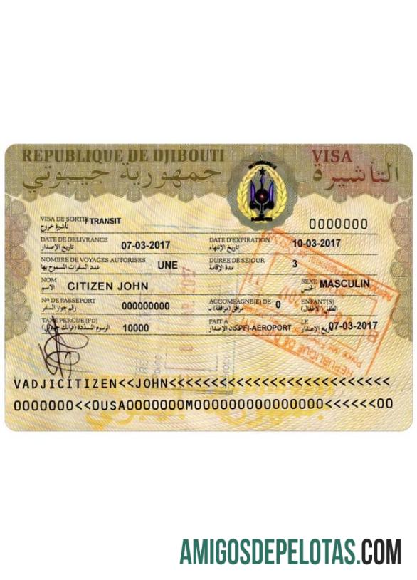 Visto de viagem para Djibuti baixar para verificação